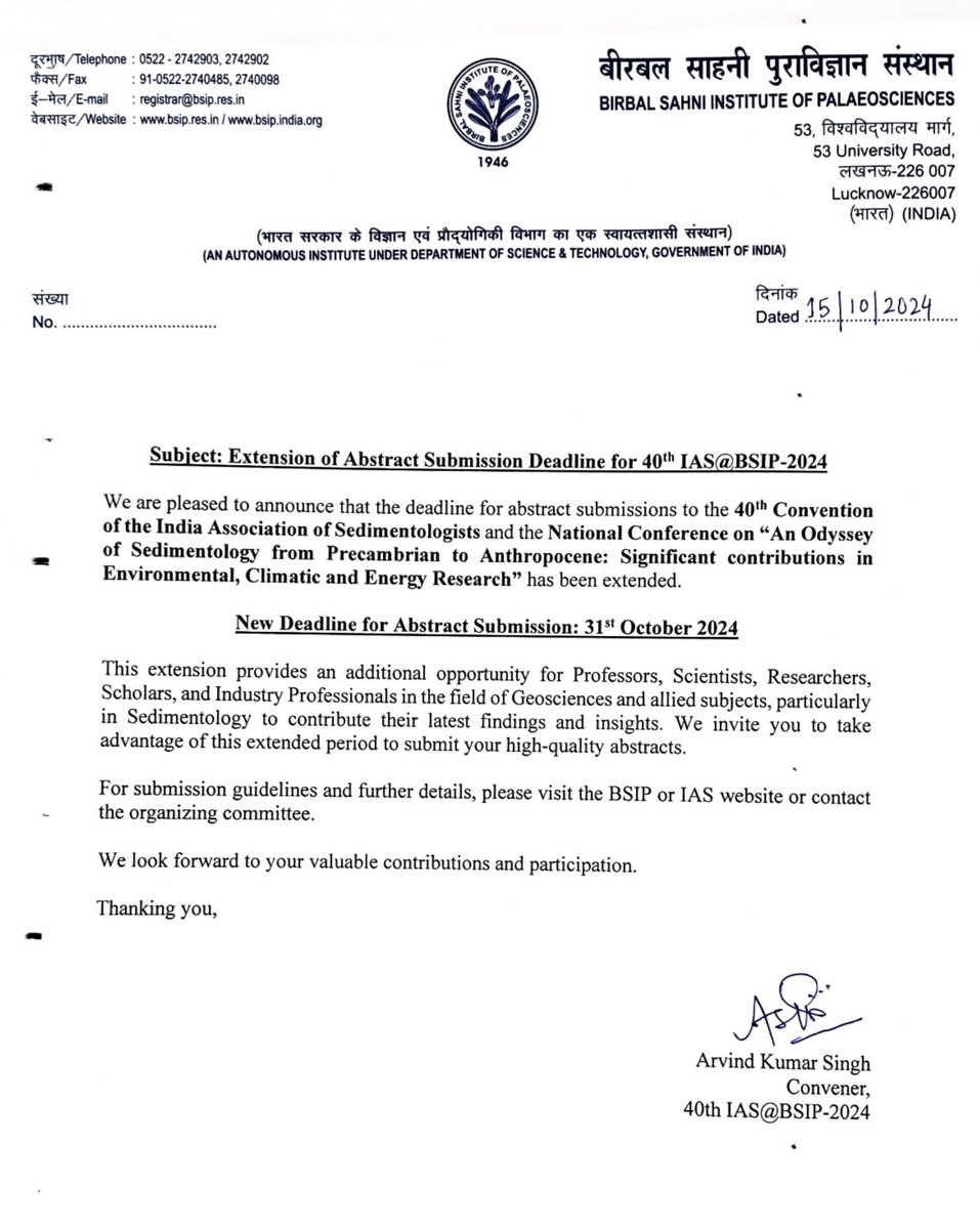 Indian Association of Sedimentologists tweet media