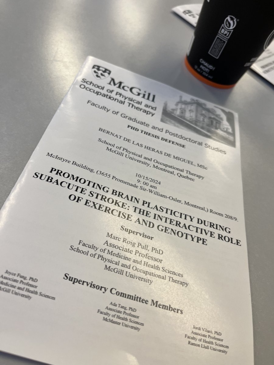 Today <a href="/BernatDelas/">Bernat de las Heras</a> defended his thesis with pride and honour. Amazing work that has kept him around <a href="/mcgillu/">McGill University</a> for 7 years to first earn a MSc and then be fast-tracked to become a PhD today. Congratulations Dr. De Las Heras.