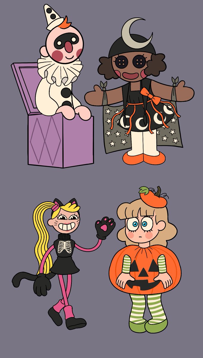 Their Halloween costumes for chapter 4~