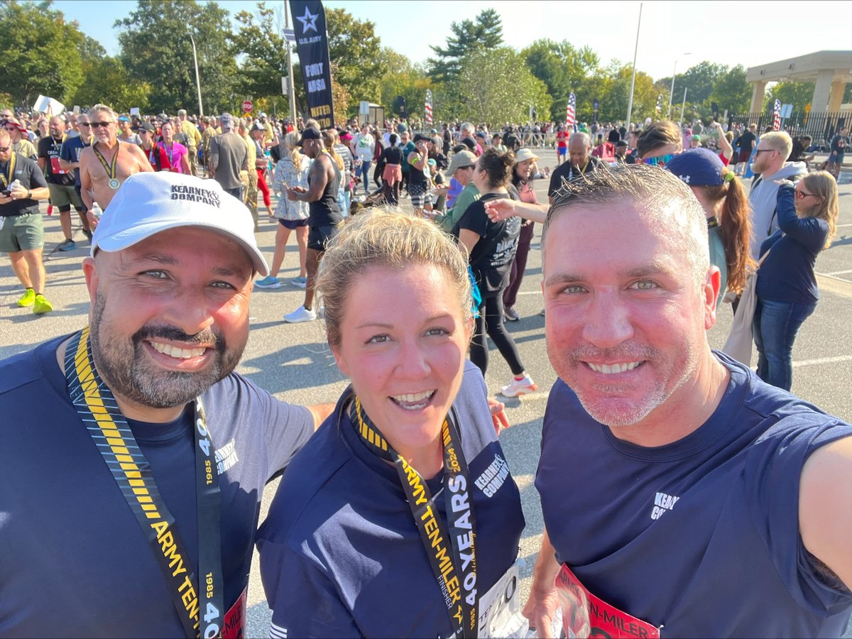 Congratulations to our awesome teammates who participated in the 2024 Army Ten-Miler! You all rocked it! 🏅 #ArmyTenMiler #RunWithOurTroops #RunArmyRunStrong