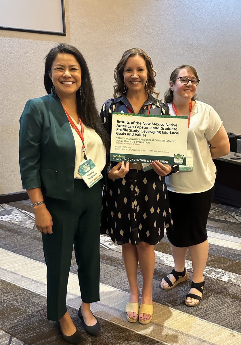 We had a great time presenting with Dr. Wendy Greyeyes at the <a href="/WereNIEA/">NIEA</a> convention in Palm Springs last week. We presented on results of our Native American capstone and graduate profile study - thinking about Native frameworks and research in assessment.