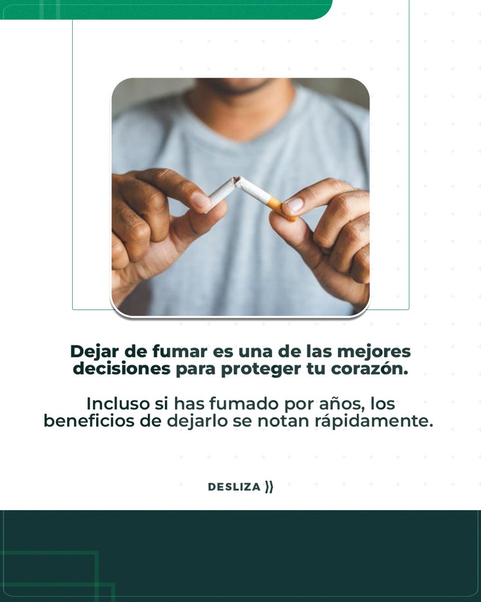 Funcrisaec's tweet photo. Fumar es uno de los mayores enemigos para tu corazón 🚬
Las personas que fuman tienen un 70% más de probabilidades de desarrollar enfermedades cardíacas. No solo afecta tus pulmones, sino que daña tus arterias.
#CuidaTuCorazón #NoSmoke #SaludCardiaca #Cardiología #SinLuz #URGENTE https://t.co/XsXOd9Qqqi