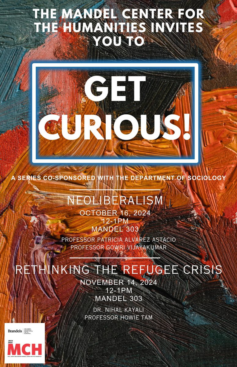 Join us this Wednesday! What is #Neoliberalism? Two humanities professors give us the basics. 

@gowriv @BrandeisAnthro1