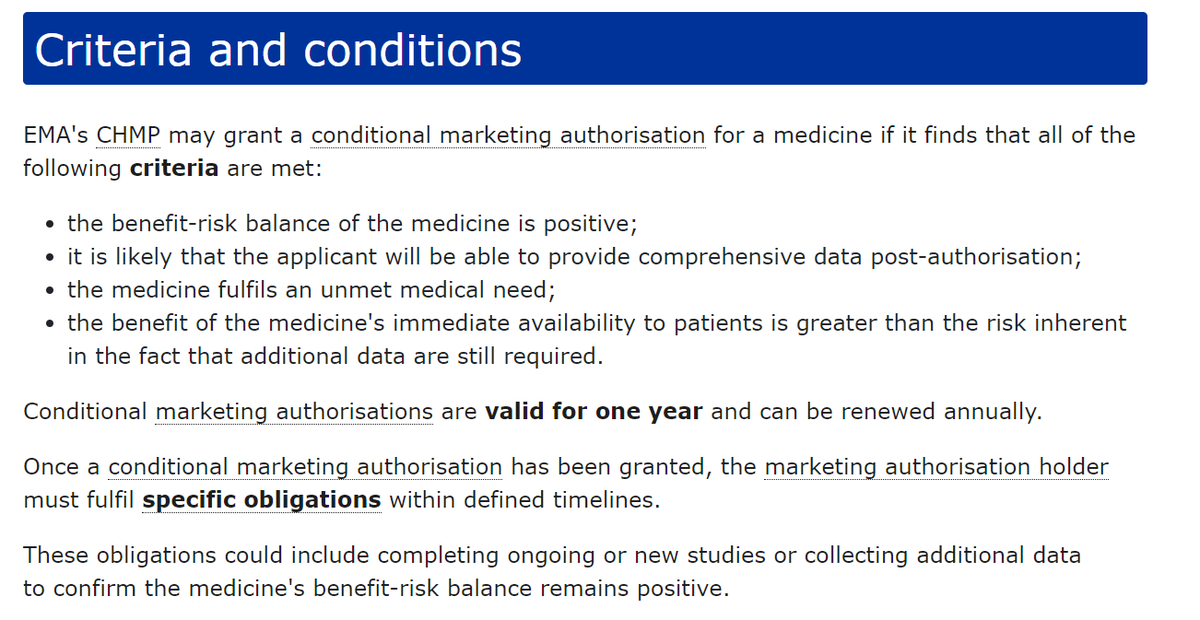 Franca_ole's tweet photo. criteria for Conditional Marketing Authorisation:
$SGMO
https://t.co/svq91dx2aZ https://t.co/lkRnny4KGS