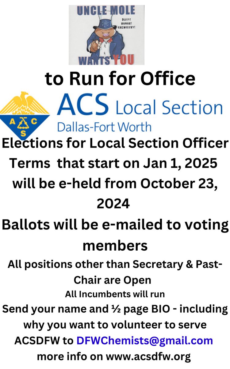 ACSDFW elections are on the horizon!