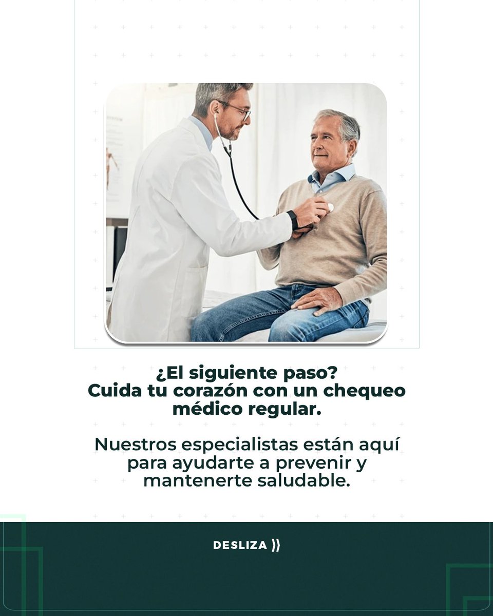 Funcrisaec's tweet photo. No esperes a que sea tarde. Da el primer paso hacia un corazón más fuerte y una vida más saludable. https://t.co/jTTS8BUucW