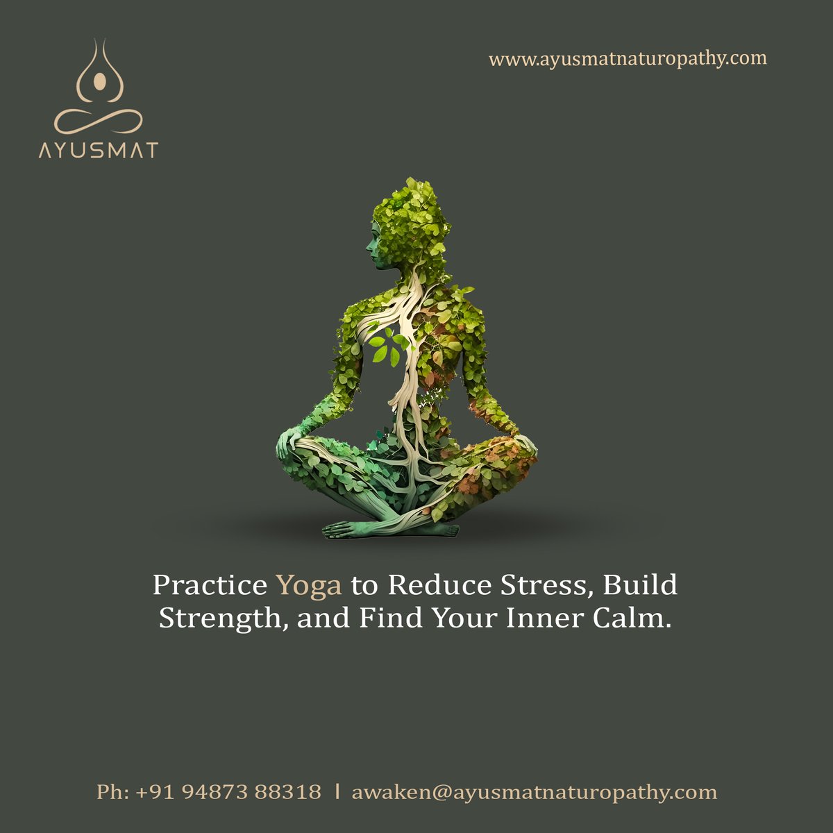 Ayusmathospital's tweet photo. Yoga is not just a practice; it’s a journey toward reducing stress, building strength, and connecting with your inner calm. 

Start your yoga practice with us today! 🧘‍♀️

📞 Call us at 094873 88318

#AyusmatNaturopathy #YogaForLife #HolisticHealing #therapeuticyoga https://t.co/NKoXJ1KkRF