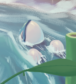 The Ranno drawing also has Orcane vibing in the background 😊