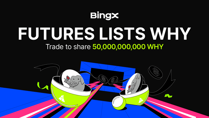 $WHY Sit to wait for a pump when you got $WHY CRYPTO <a href="/BingXOfficial/">BingX</a>.  

Just trade the Project and get a share in the 50 Billon WHY TOKENS UP FOR GRABS.