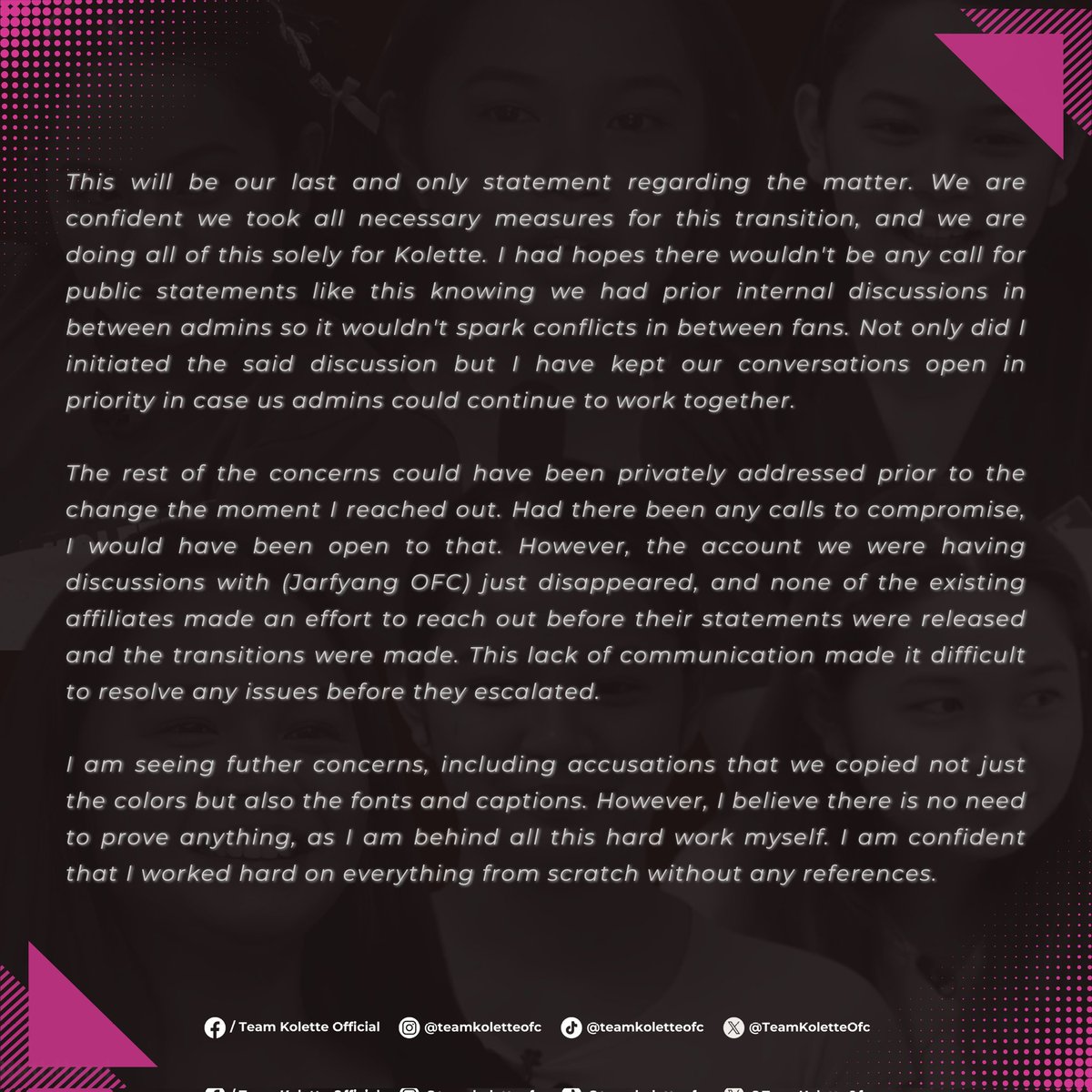 TEAM KOLETTE OFFICIAL tweet media