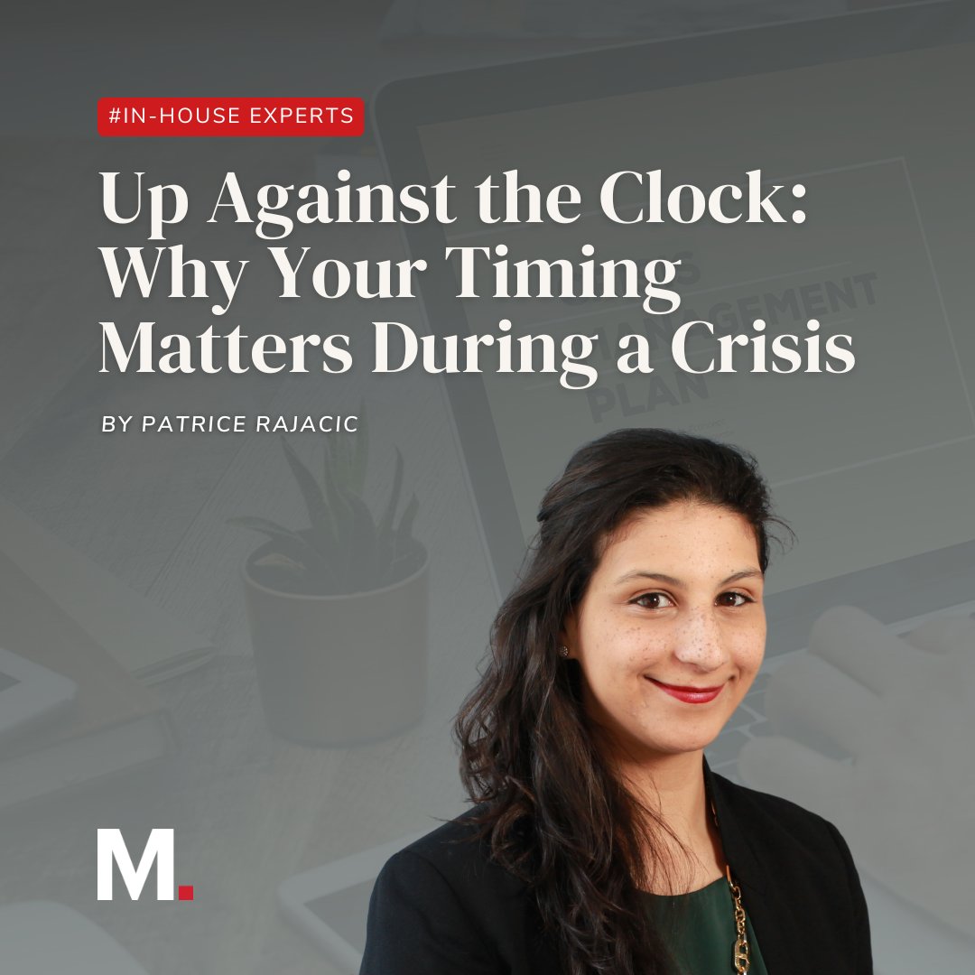 Communications are faster than ever, and managing the narrative in a crisis is crucial. At Marino, we know how to respond effectively when it matters most. 
Learn best practices from our SVP, Patrice Rajacic: marinopr.com/insight/up-aga…