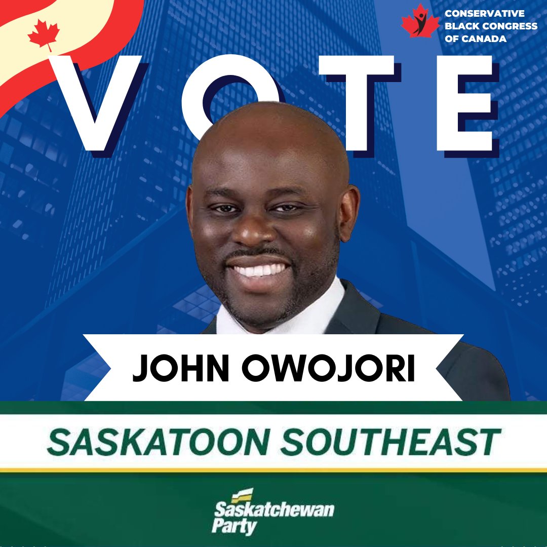 ConservativeBCC's tweet photo. Transform our community! Vote for John Owojori for Saskatoon Southeast!Every vote counts—yours could be the one that makes a difference.
___
Prince RCMP Inflation Saskatoon https://t.co/VA8PBEow4Q