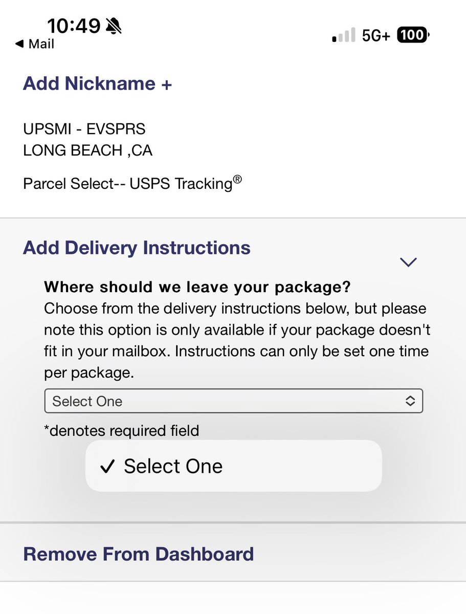 Oh, cool. There’s literally nothing to select. WHYYYYYY IS THIS LIKE THIS <a href="/USPSHelp/">USPS Help</a> <a href="/USPS/">U.S. Postal Service</a>