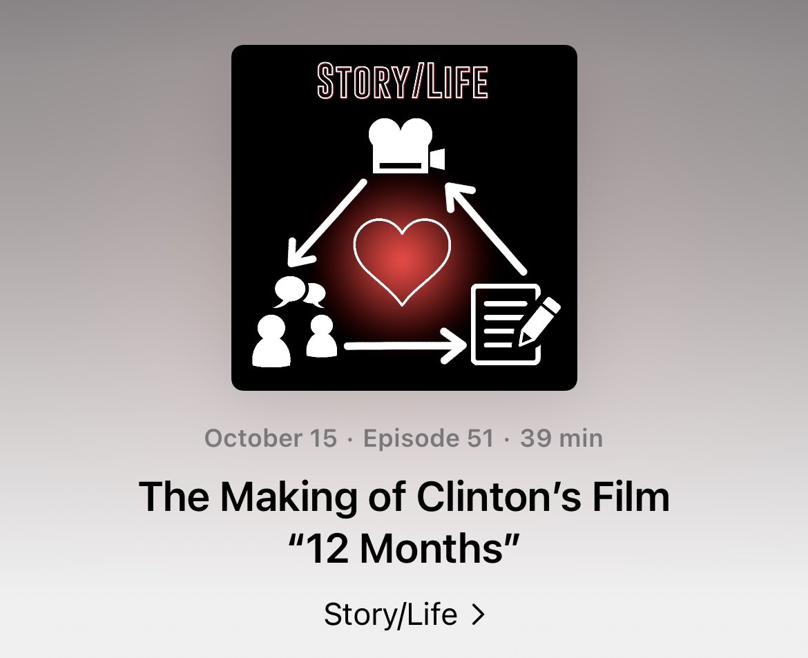 Episode 51 of the “Story/Life” Podcast is now up! Check it out through one of these links…
Apple Podcasts: apple.co/3eDGHwS
Spotify: spoti.fi/3s1PzPQ
Amazon Music: amzn.to/3MzFmUq
…or wherever you get your podcasts. 😊 #podcast #filmmaker <a href="/ClintonCornwell/">Clinton Cornwell</a>