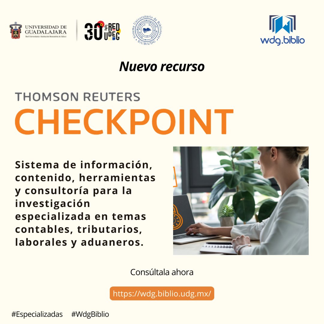 wdg_biblio's tweet photo. Contamos con un nuevo recurso, te invitamos a consultarlo en la sección de Recursos Informativos y Especializadas de la Biblioteca Digital. 📲📚 

https://t.co/OhcJj4nm6D https://t.co/1kVxLISdR7