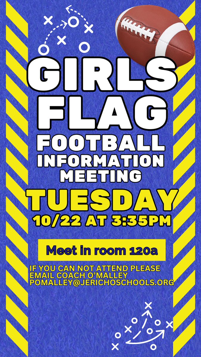 Jayhawks Flag Football Info Meeting Next Tuesday 10/22 🏈 <a href="/jerichosports/">JAYHAWKS</a>