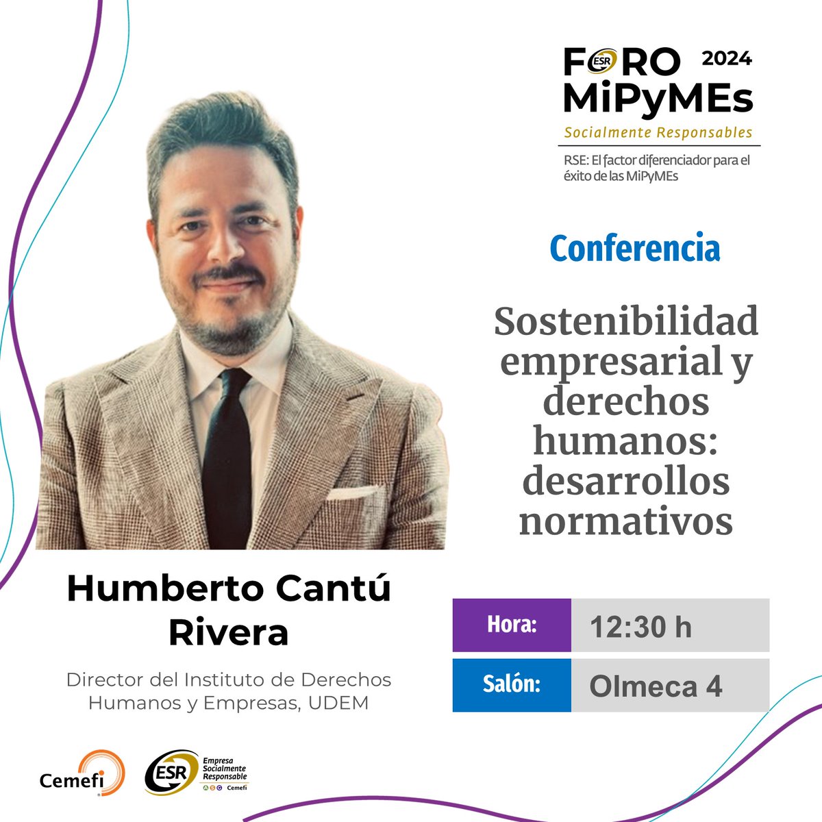 Cemefi Responsabilidad Social Empresarial (@cemefi_rse) on Twitter photo <a href="/ipkon/">Алексей Кононов</a> Te invitamos a ver la #Conferencia: Sostenibilidad empresarial y derechos humanos: desarrollos normativos, que impartirá Humberto Cantú Rivera del Instituto de Derechos Humanos y Empresas, @UDEM.
🗓️ 15 de octubre | ⏰ 12:30h
🔴 Conéctate foromipymes.cemefi.org <a href="/ipkon/">Алексей Кононов</a> Te invitamos a ver la #Conferencia: Sostenibilidad empresarial y derechos humanos: desarrollos normativos, que impartirá Humberto Cantú Rivera del Instituto de Derechos Humanos y Empresas, @UDEM.
🗓️ 15 de octubre | ⏰ 12:30h
🔴 Conéctate foromipymes.cemefi.org