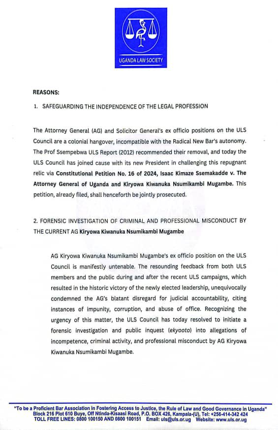 AnotherBanger5's tweet image. Attorney General Fired from Uganda Law Society Council- Samakadde Bangs the Table! Is this the new approach Ugandans need in all Sectors??