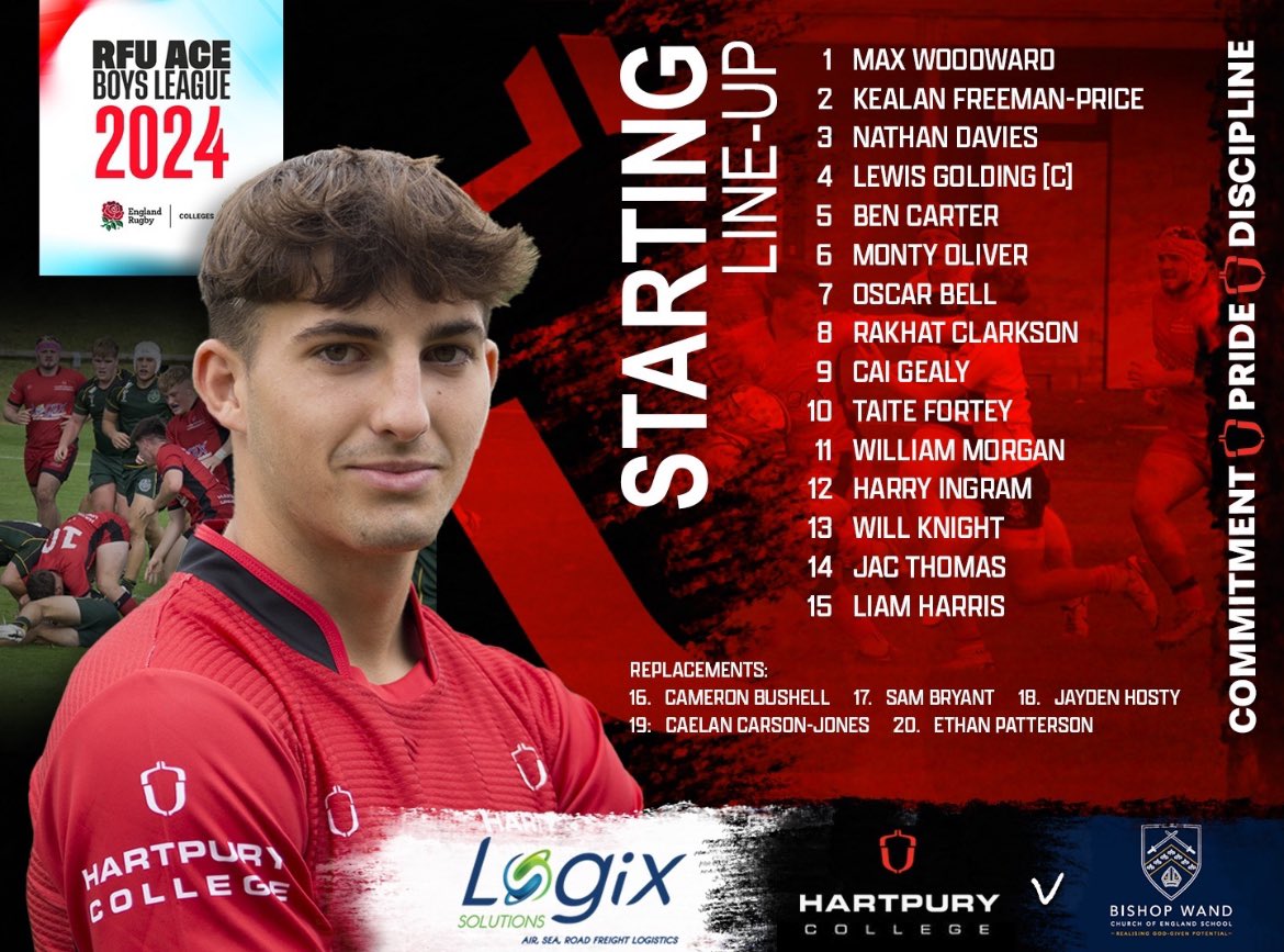 Hartpury Rugby (@hartpuryrugby) on Twitter photo This weekโs ACE squad for Round 6 of the 2024 Season
Always a challenging place to visit! We expect nothing less than a tough challenge from playoff contenders
๐
Wednesday 16th October
๐ <a href="/BishopWandSch/">The Bishop Wand Sch</a> ๐
๐ TW13 6QU
โฐ 14:00
๐ดโซ๏ธ
#DNA #Commitment #Pride #Discipline This weekโs ACE squad for Round 6 of the 2024 Season
Always a challenging place to visit! We expect nothing less than a tough challenge from playoff contenders
๐
Wednesday 16th October
๐ <a href="/BishopWandSch/">The Bishop Wand Sch</a> ๐
๐ TW13 6QU
โฐ 14:00
๐ดโซ๏ธ
#DNA #Commitment #Pride #Discipline