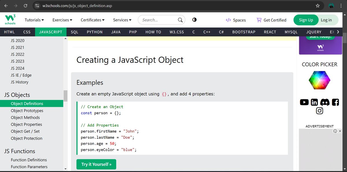 ShaziliSambo's tweet image. Day 94 of #100daysofcode:
Learned about JavaScript Object Definition – how to create objects using key-value pairs to store and organize related data. 🧑💻
#100DaysOfCode #JavaScriptObjects #FrontendJourney