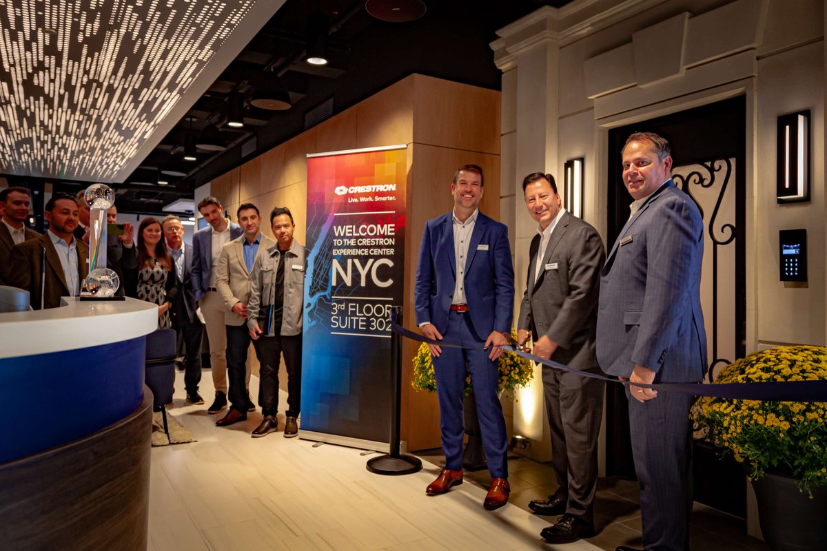 Crestron's tweet image. Seeing is believing. Book your personal tour of the spectacular, all-new flagship New York City Crestron Experience Center, where technology comes to life.
ow.ly/NVsn50THcNy
#CECNYC