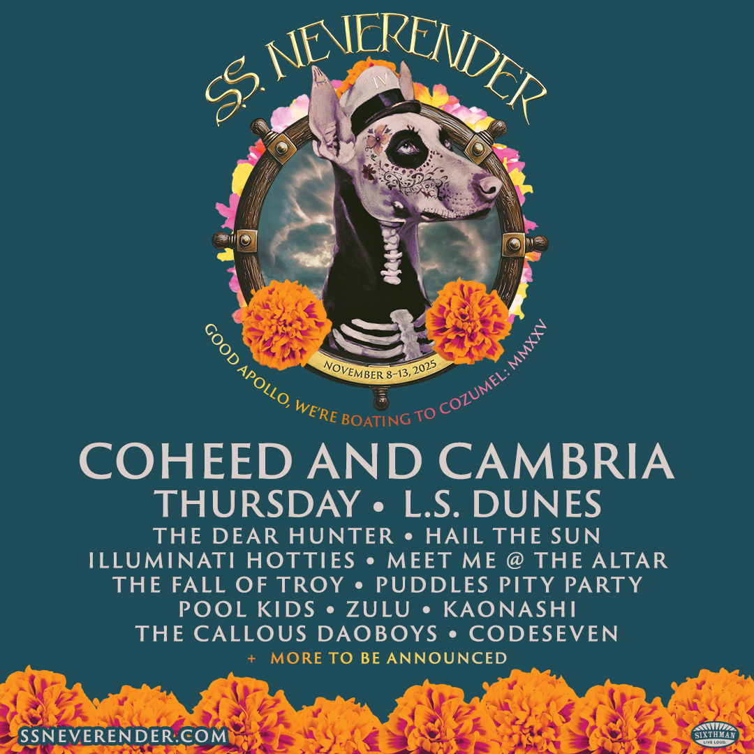 S.S. Neverender sets sail again! Be there November 8-13, 2025, as we cruise round-trip from Miami to Cozumel.

Join the presale for early access to cabins: ssneverender.com