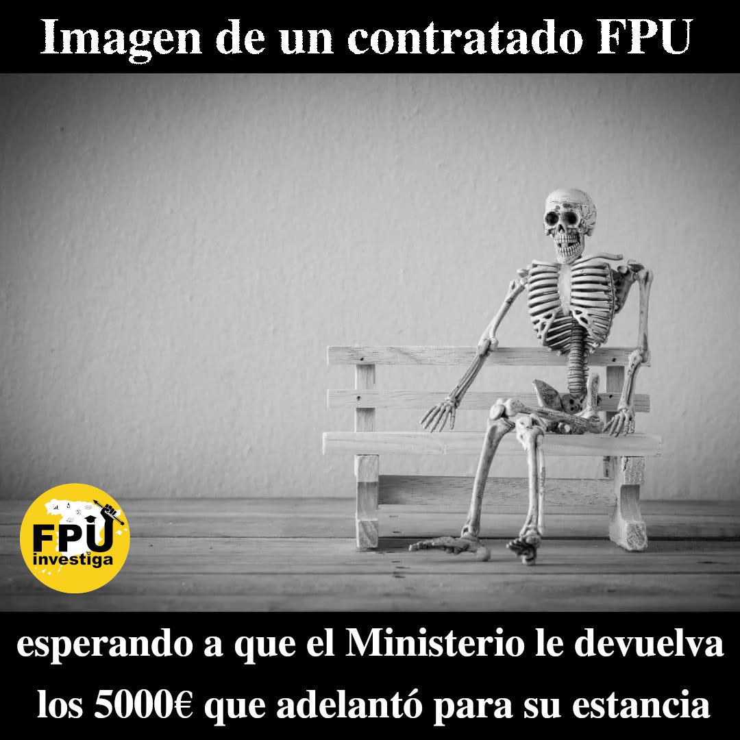 ⚠️ Investigador@s en sus estancias que no viven, SOBREVIVEN😡

🗓‼️Llevamos ya la friolera de 98 días desde que salió la resolución provisional de estancias breves. 

¿Hasta cuando piensa <a href="/CienciaGob/">Ministerio de Ciencia, Innovación y Universidades</a> alargar esta situación? 
-‐----
⚠️+1 día sin rastro de la FPU22 complementaria