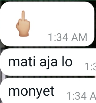 cloudysaaaa's tweet image. Wkwkwk orang gila ga bersyukur wlwkwk