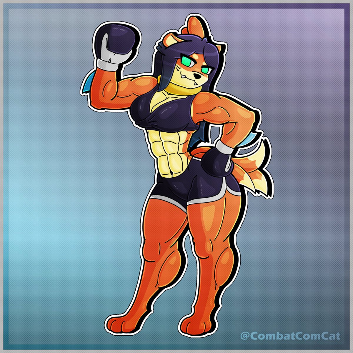 CombatComCat's tweet image. Small request from @Dumb_gal_dilo 
This is their buizel character, Jamie!
