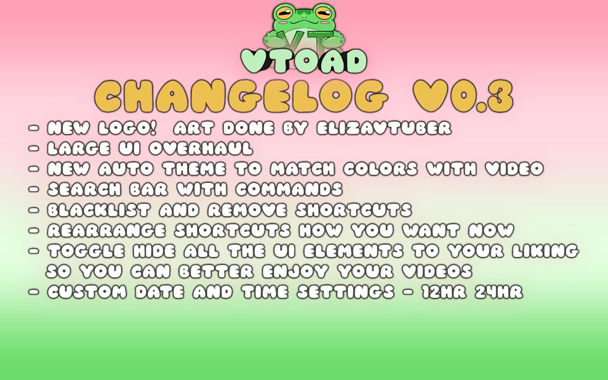 My chrome extension - vToad New Tab Page - latest update is now live! Tons of new features, UI tweaks, color themes, and more! Check it out: bit.ly/vtoad-twt

Let me know what you think, and if you have any other feature recommendations! 🐸
