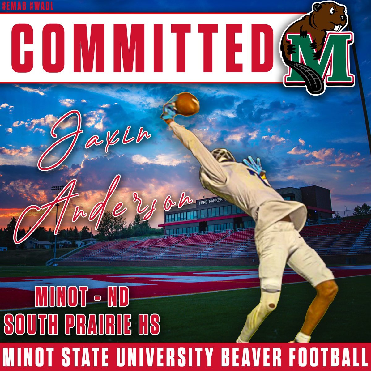 Jaxin Anderson (@jaxin_anderson7) on Twitter photo After a lot of thought and planning, i am extremely happy and grateful to say i am Committed to Minot State‼️‼️ The culture and work ethic is amazing at MSU and i know my choice it the right one!!! Roll Beavs💚❤️🤍‼️
#WADL #EMAB
<a href="/CoachFam/">Coach Mike Famiglietti “Fam”</a> <a href="/coachshields/">Ian Shields</a> <a href="/CoachCav81/">Skyler Cavanaugh</a> After a lot of thought and planning, i am extremely happy and grateful to say i am Committed to Minot State‼️‼️ The culture and work ethic is amazing at MSU and i know my choice it the right one!!! Roll Beavs💚❤️🤍‼️
#WADL #EMAB
<a href="/CoachFam/">Coach Mike Famiglietti “Fam”</a> <a href="/coachshields/">Ian Shields</a> <a href="/CoachCav81/">Skyler Cavanaugh</a>