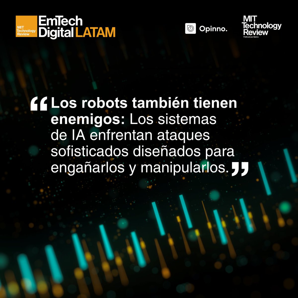 EmTechLATAM's tweet image. 🤖 ¿Sabías que la IA puede hacer cosas que ni te imaginas? En #EmTechDigitalLATAM2024 te sorprenderás con todos los temas que traerán los speakers, como Melinton Navas y sus datos curiosos🕵️‍♂️

Acompáñalo y compra tu entrada en: emtechlatam.com