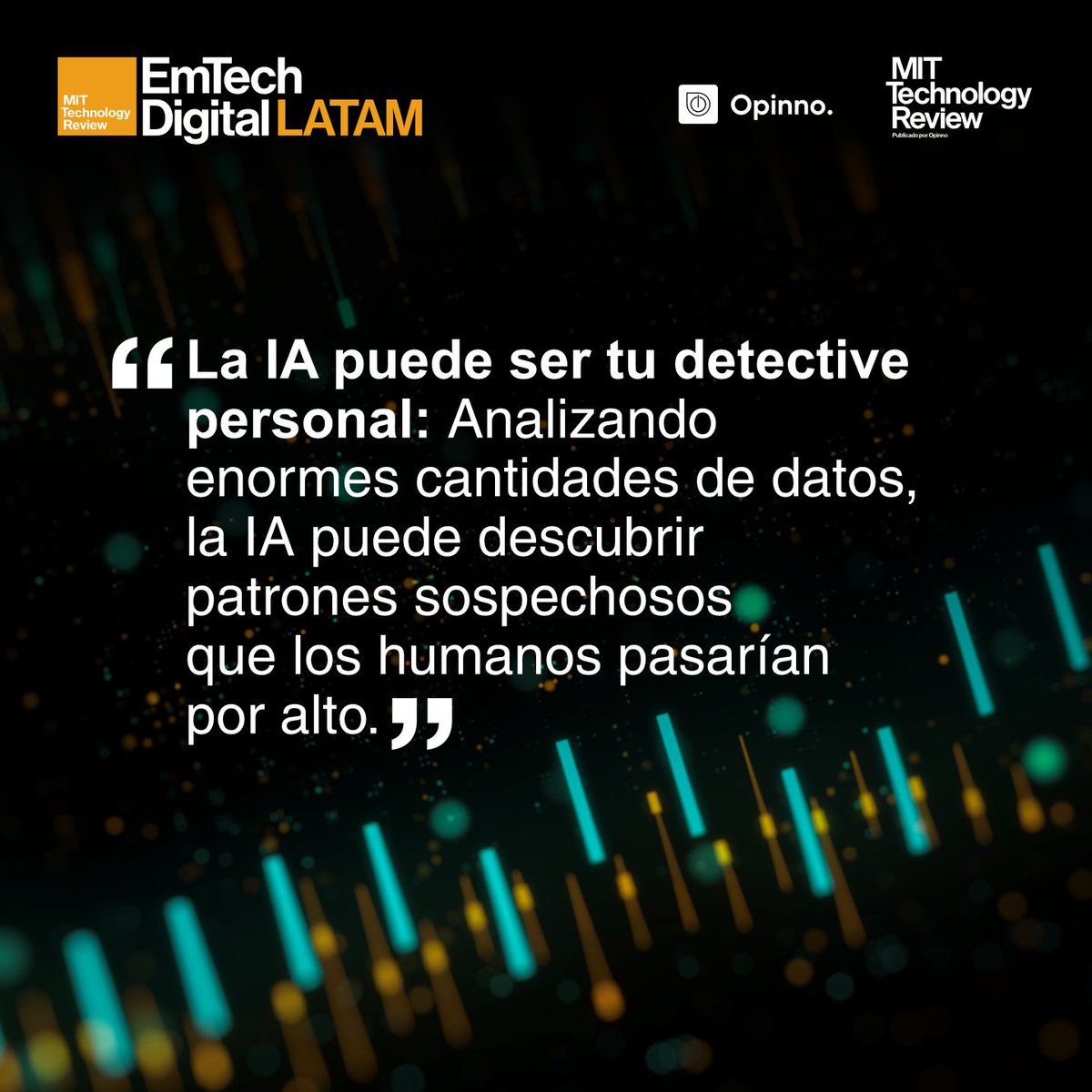 EmTechLATAM's tweet image. 🤖 ¿Sabías que la IA puede hacer cosas que ni te imaginas? En #EmTechDigitalLATAM2024 te sorprenderás con todos los temas que traerán los speakers, como Melinton Navas y sus datos curiosos🕵️‍♂️

Acompáñalo y compra tu entrada en: emtechlatam.com