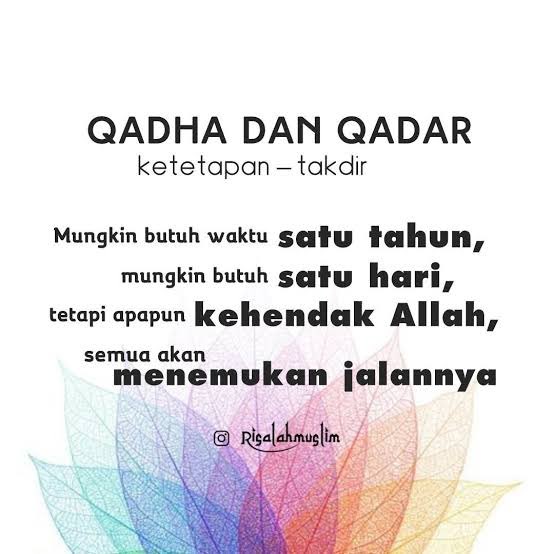 nanadybs's tweet image. This is the exact same thing!

Kadang terlalu fokus sama tren padahal di agama kita juga mengajarkan hal yang sama. Qada &amp;amp; Qadar also teach us how "Each leads to the other."

It's all about believe in fate &amp;amp; destiny.