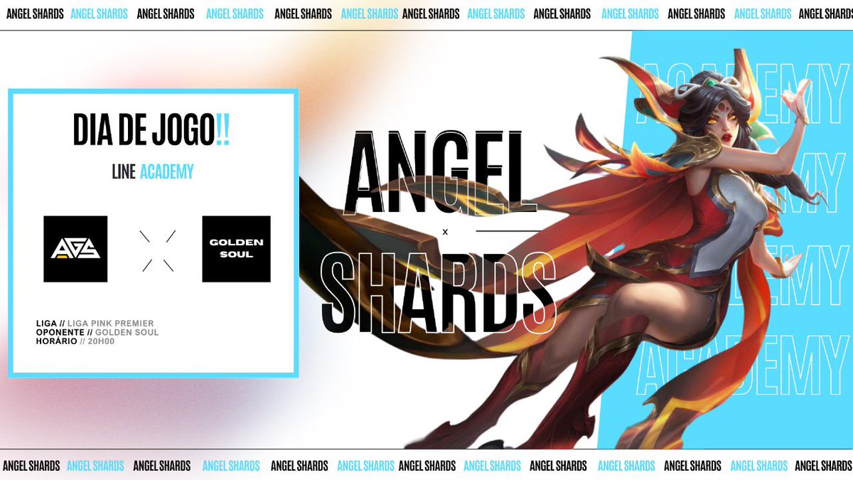 Mais um dia de Liga Pink! Hoje teremos dois jogos.

🆚 Golden Soul
⏰ 20H00

Transmissão pelo canal da liga na Twitch Tv.

#GoAGS