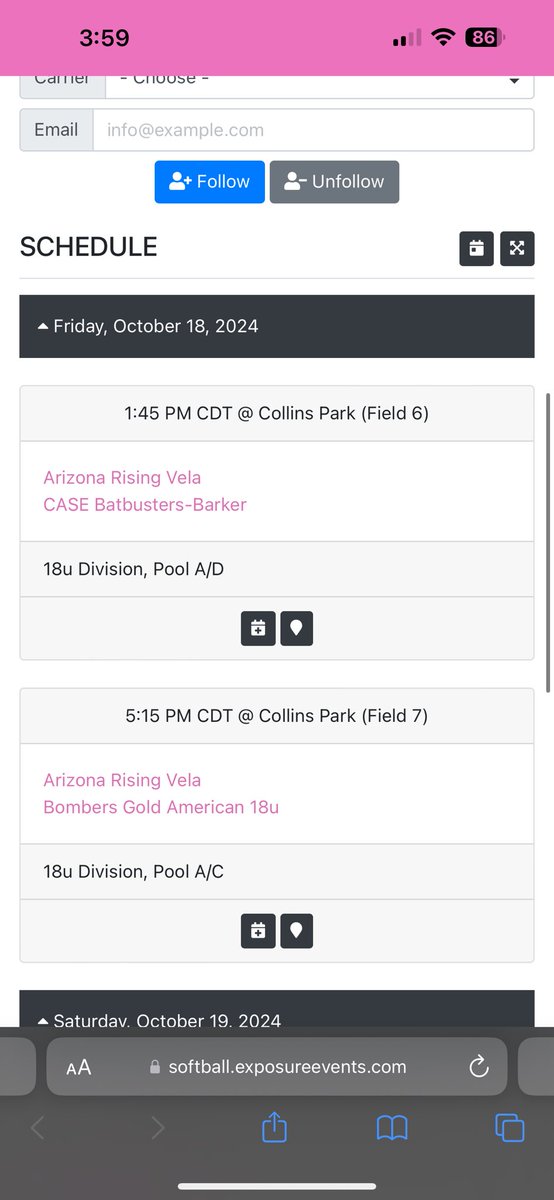 Abbie_2025's tweet photo. @CoachRicoAAMUSB Hi coach! We are playing in the Ronald McDonald this weekend, here is my schedule. Would love to start some conversations! https://t.co/pMds9WHCBh