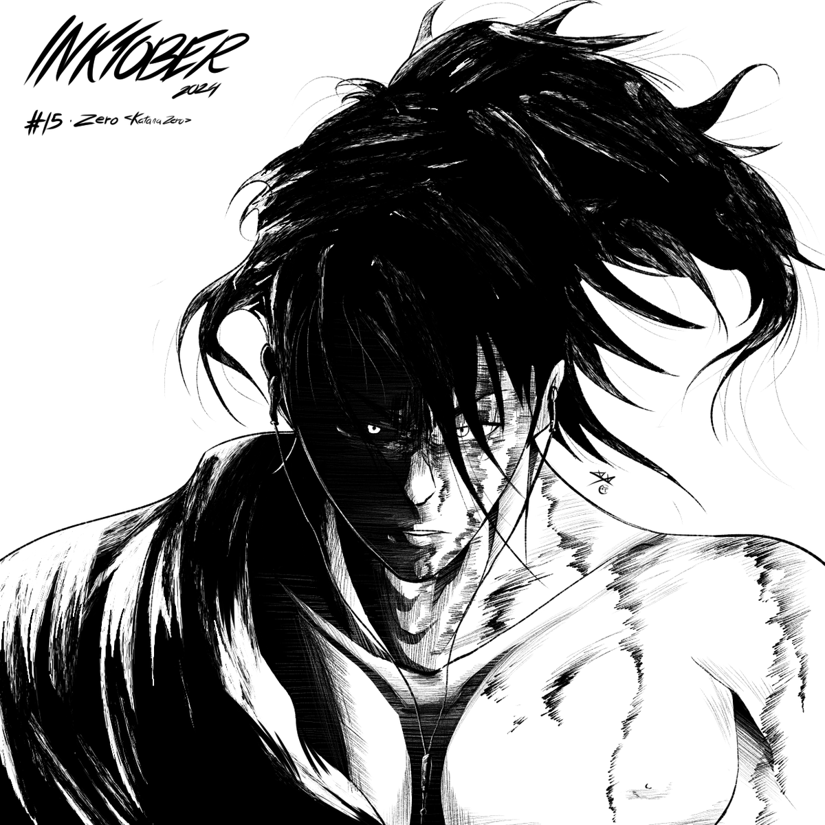 xxitra's tweet photo. #inktober2024
Día 15 • Zero (#KatanaZero)
Dibujé al protagonista del maravilloso juego #indie "Katana Zero".
Fan del mismo desde casi su salida: ¡Lo recomiendo a todos mis seguidores por si hay alguien que no lo ha jugado aún! ¡Ojalá el DLC no tarde!🩸
#fanart #art #askiisoft https://t.co/dlPMkHUezA
