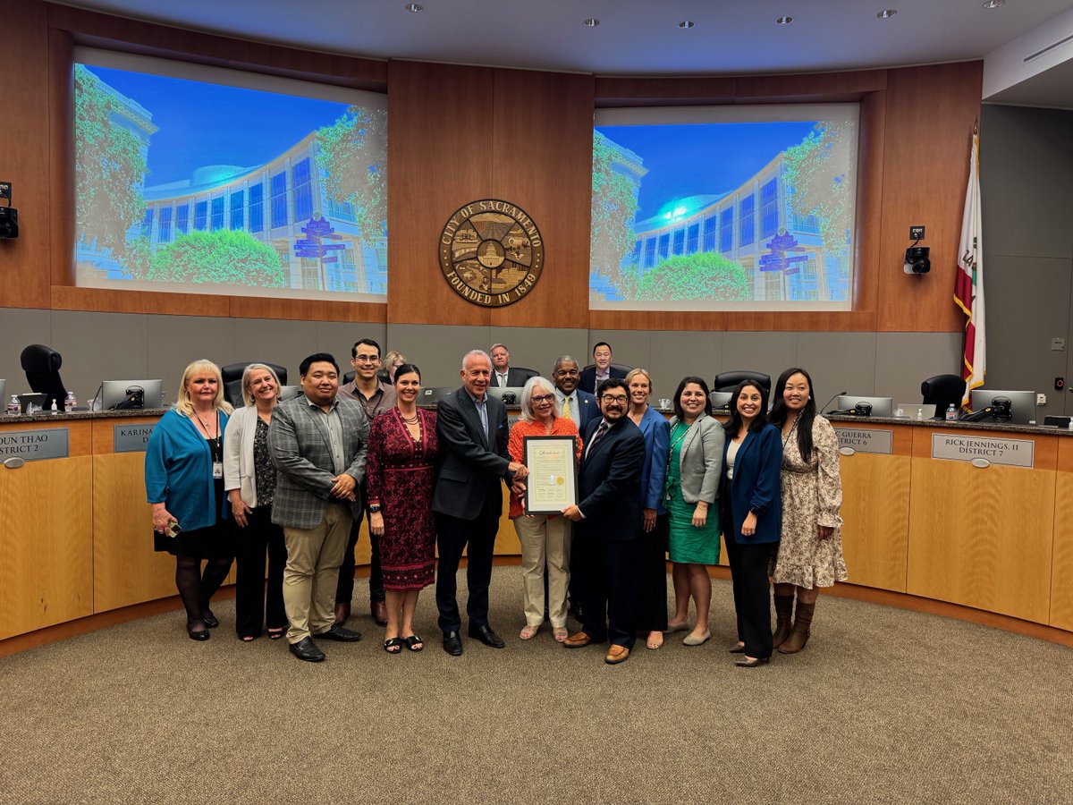 Sacramento Regional Family Justice Center (@sacramentofjc) on Twitter photo A memorable day at the Sacramento City Council Chambers. Founding CEO, Faith Whitmore was honored by the council for her service and leadership!
<a href="/CM_LisaKaplan/">Lisa Kaplan, Councilmember</a> <a href="/CMKValenzuela/">Councilmember Katie Valenzuela</a> <a href="/CMMaiVang/">Councilmember Mai Vang</a> <a href="/CM_Talamantes/">Vice Mayor Karina Talamantes</a> <a href="/EricZGuerra/">Mayor Pro Tem Eric Guerra, City of Sacramento</a> <a href="/Mayor_Steinberg/">@Darrell_Steinberg</a> <a href="/CaityMapleD5/">Councilmember Caity Maple</a> A memorable day at the Sacramento City Council Chambers. Founding CEO, Faith Whitmore was honored by the council for her service and leadership!
<a href="/CM_LisaKaplan/">Lisa Kaplan, Councilmember</a> <a href="/CMKValenzuela/">Councilmember Katie Valenzuela</a> <a href="/CMMaiVang/">Councilmember Mai Vang</a> <a href="/CM_Talamantes/">Vice Mayor Karina Talamantes</a> <a href="/EricZGuerra/">Mayor Pro Tem Eric Guerra, City of Sacramento</a> <a href="/Mayor_Steinberg/">@Darrell_Steinberg</a> <a href="/CaityMapleD5/">Councilmember Caity Maple</a>