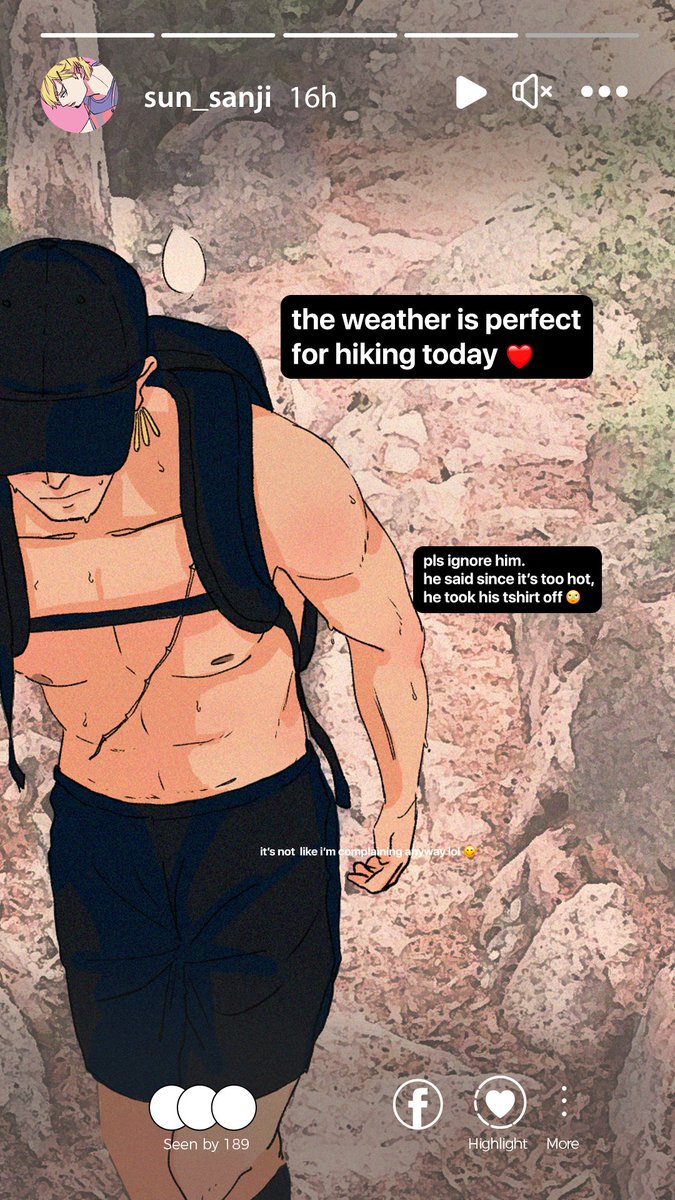 OPzsfan's tweet photo. [Zosan modern life - social media AU]
just their random IG story post (1)

#zosan #zoro #sanji #socmed #au 💚💛 https://t.co/7a7iFYOnhE