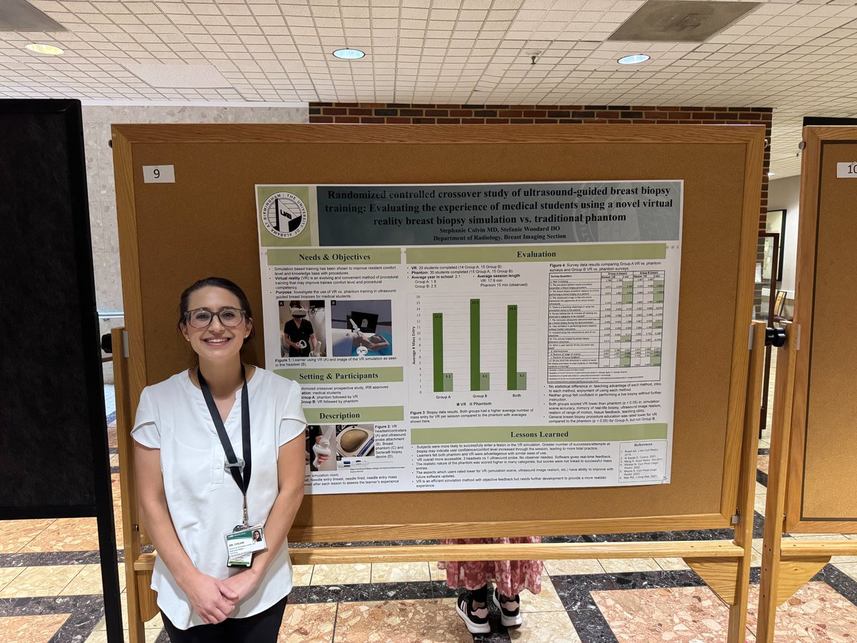 UAB Radiology (@uabradiology) on Twitter photo Congrats to mammography fellow Dr. Stephanie Colvin on tying for 2nd place in the Innovation Category at ENRICH Week 2024 for her VR breast biopsy simulation study! <a href="/UABHeersink/">UAB Heersink School of Medicine</a> uab.edu/medicine/radioโฆ Congrats to mammography fellow Dr. Stephanie Colvin on tying for 2nd place in the Innovation Category at ENRICH Week 2024 for her VR breast biopsy simulation study! <a href="/UABHeersink/">UAB Heersink School of Medicine</a> uab.edu/medicine/radioโฆ