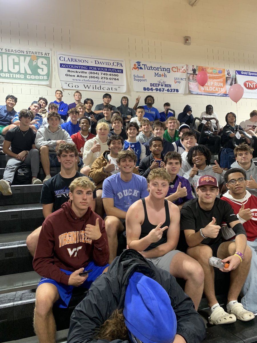 DRWildcatFB's tweet photo. We made our annual trip to a Girls Volleyball match tonight! Happy to support some fellow Fall sport Wildcats! #ForAllDeepRun https://t.co/4Nuvjykeoj