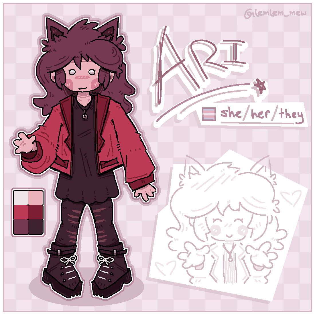 Ari_the_when's tweet image. ITS ME
NEW SONA REFF THANK YOU @/lemlem_mew