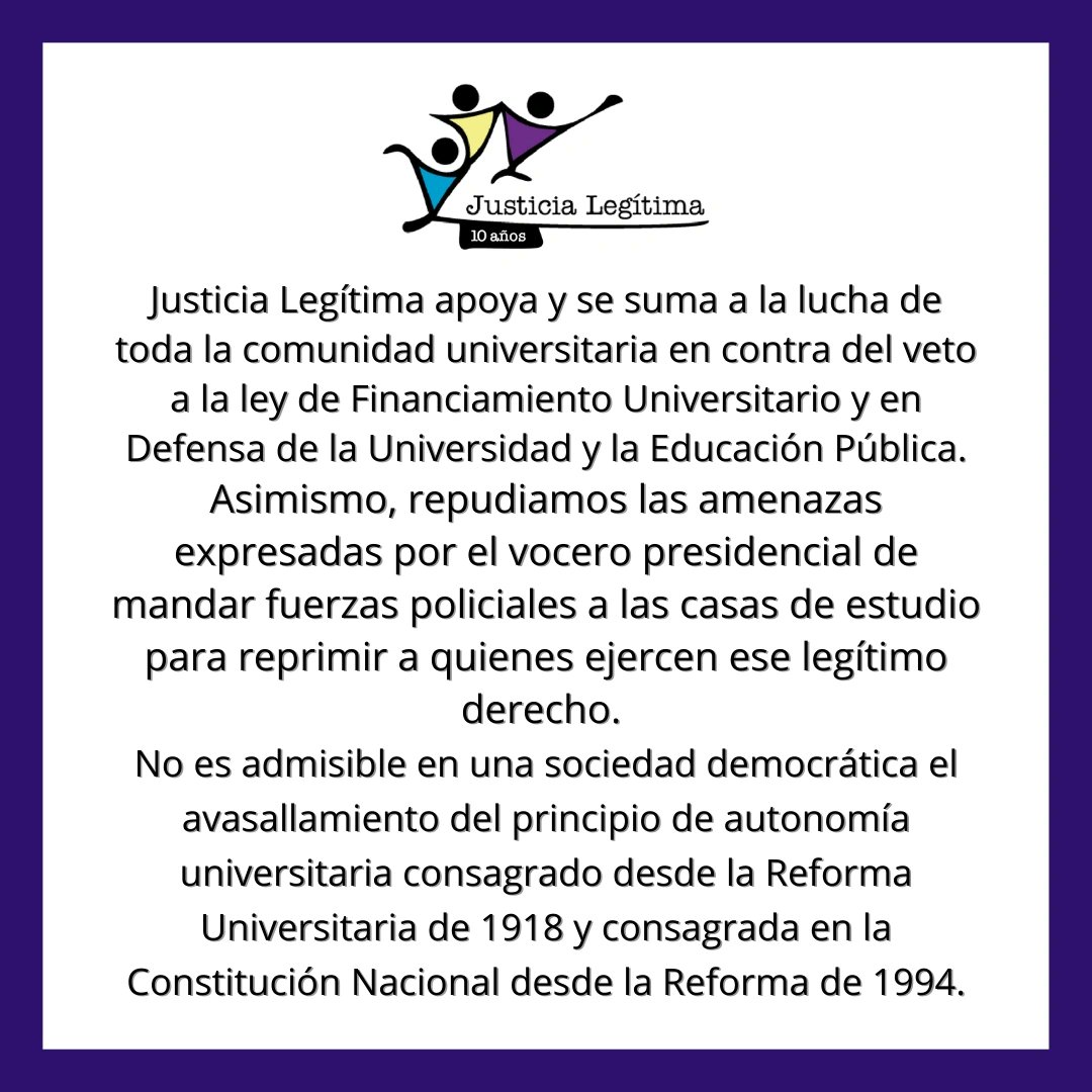 #educacion #adorni #justicialegitima #noalveto #leydefinanciamientouniversitario