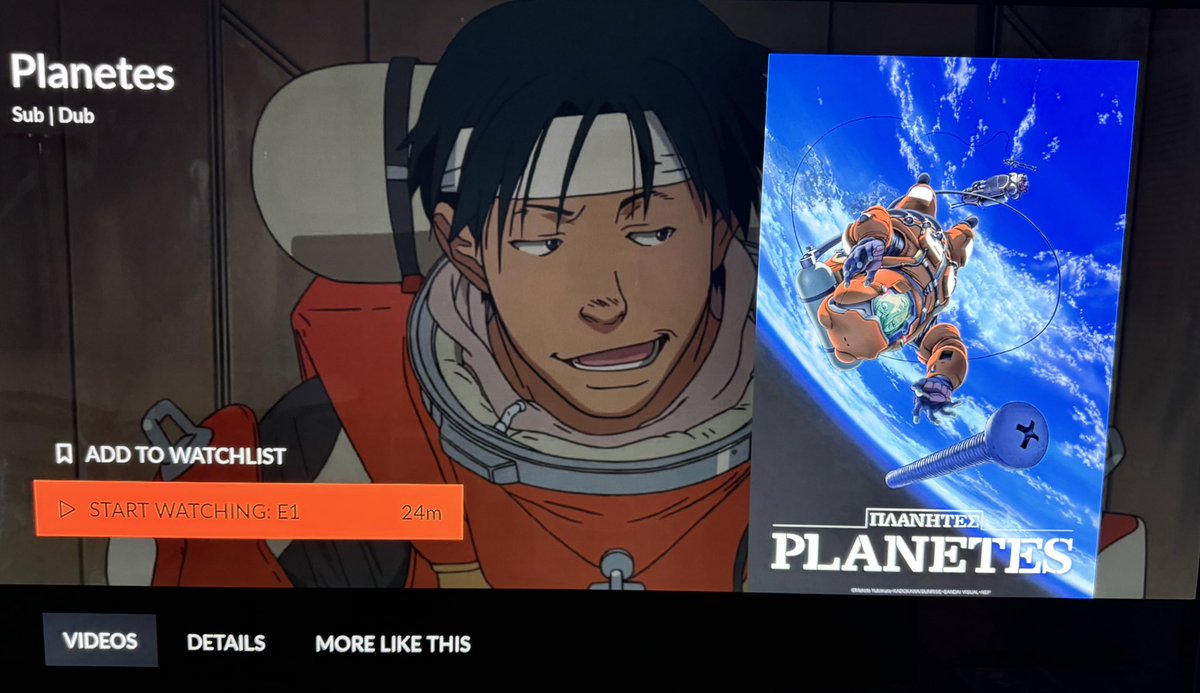 genri's tweet photo. YOOOOOO - CR now has the Planetes anime?!!!

Been wanting to recommend this series to people for years but couldn’t because there was no official source for it until now. 

Same author as Vinland Saga, and while the content itself is different storytelling is still top notch 😤 https://t.co/EH0YU5o2Di