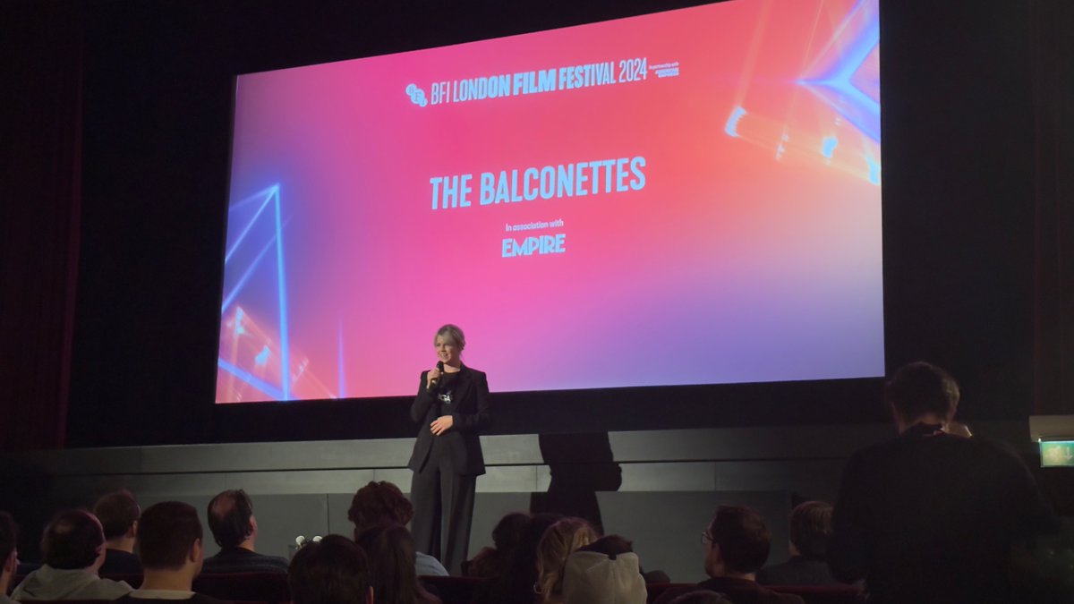 Last night we were ecstatic to host our #LFF gala screening of #TheBalconettes at <a href="/ThePCCLondon/">Prince Charles Cinema</a>! Our very own <a href="/BethKWebb/">Beth Webb</a> was joined by director Noémie Merlant, actor Sanda Codreanu, and producer Pierre Guyard to introduce the film, and for a post-screening Q&amp;A after.

#LFF2024