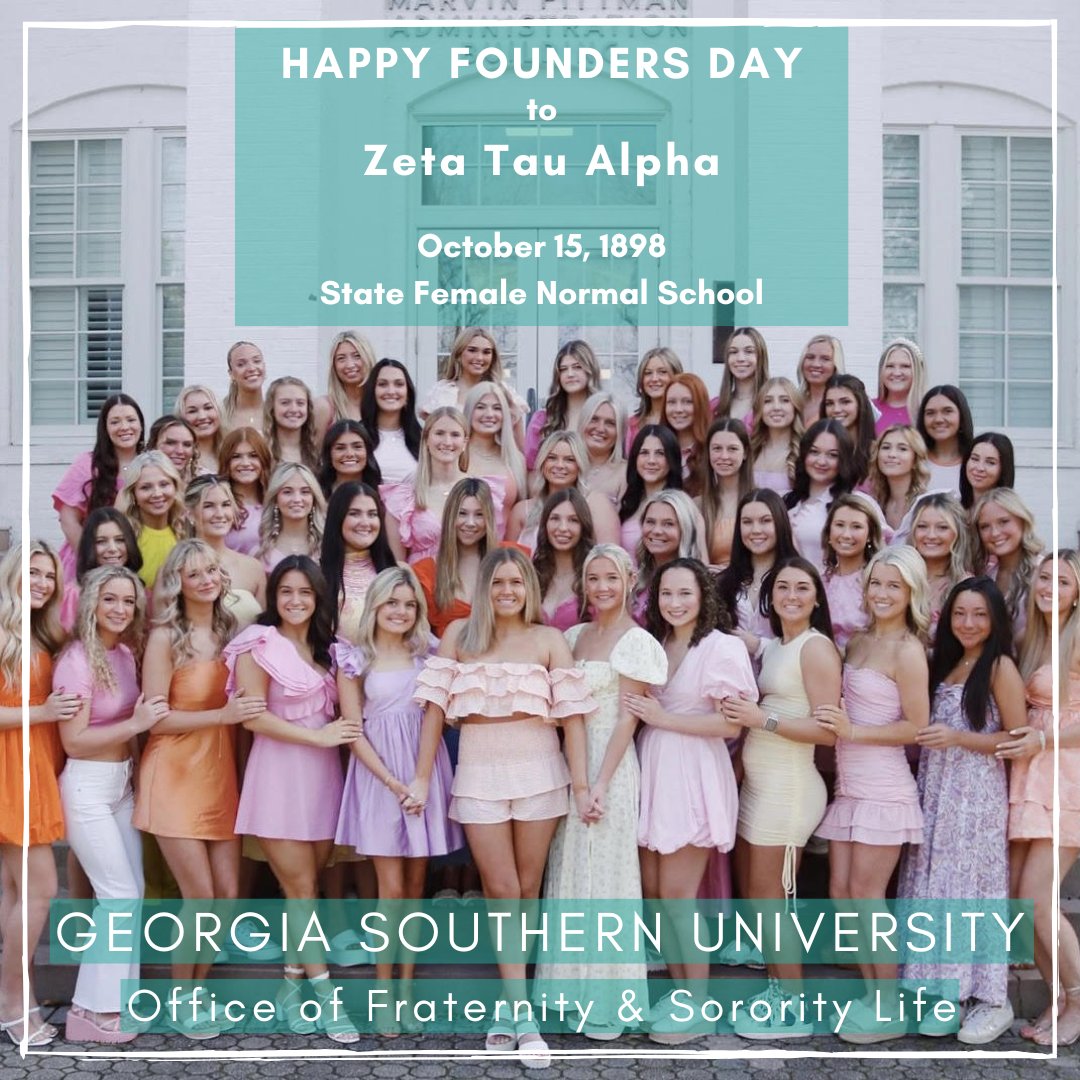 Happy Founder's Day to the women of Zeta Tau Alpha!⁠
⁠
#GSFSL #EagleNation #GS #StatesboroCampus #ZetaTauAlpha