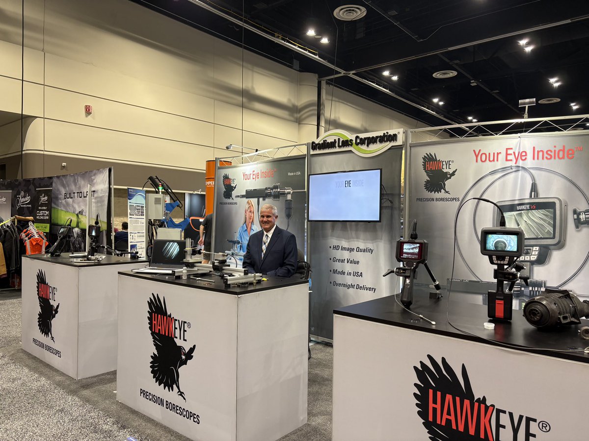 hawkeyescopes's tweet photo. Come join us at #FABTECH2024 booth #W3785 and see our new Hawkeye Video Borescopes! https://t.co/xhOxHxS24V