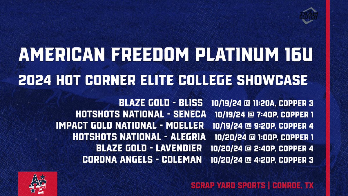Headed south for the Hot Corner Elite College Showcase! 🔥🥎 #afstrong