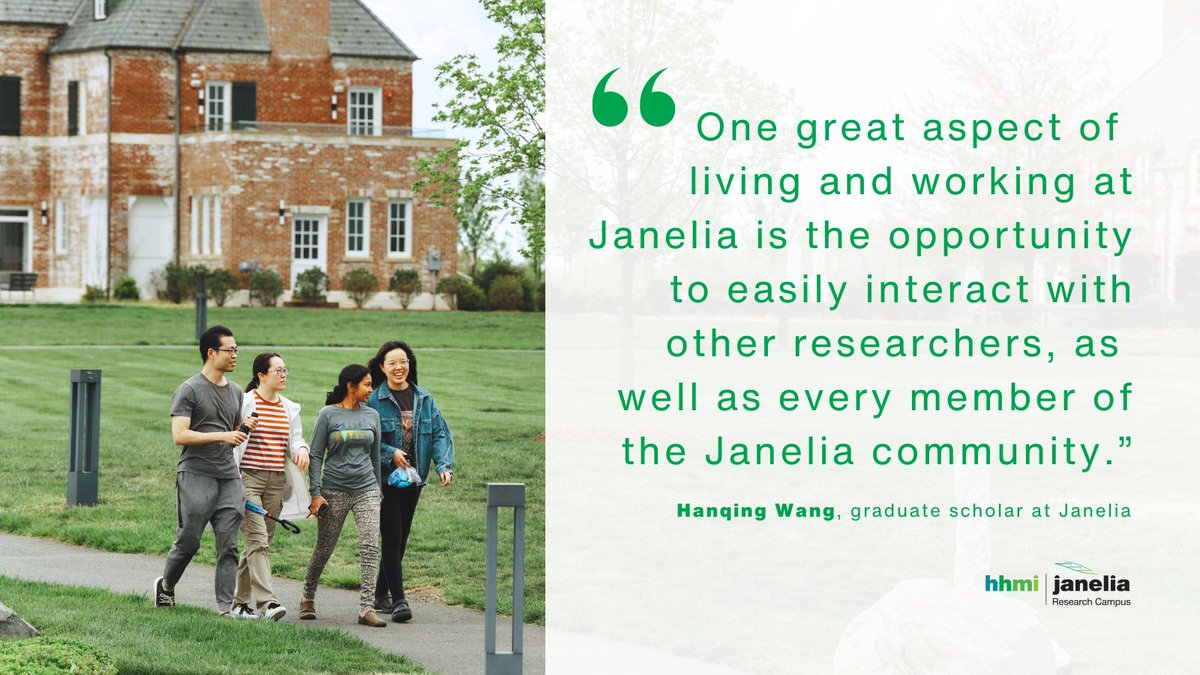 HHMI | Janelia (@hhmijanelia) on Twitter photo 👩🏽🔬Do your graduate research at Janelia!
✨ Apply by Dec. 1 to our joint graduate programs with <a href="/JohnsHopkins/">Johns Hopkins University</a> & <a href="/HopkinsMedicine/">Johns Hopkins Medicine</a>.
🥼 Experience the benefits of training in a highly collaborative & innovative research environment.
Learn more & apply ➡️ janelia.link/graduate-progr… 👩🏽🔬Do your graduate research at Janelia!
✨ Apply by Dec. 1 to our joint graduate programs with <a href="/JohnsHopkins/">Johns Hopkins University</a> & <a href="/HopkinsMedicine/">Johns Hopkins Medicine</a>.
🥼 Experience the benefits of training in a highly collaborative & innovative research environment.
Learn more & apply ➡️ janelia.link/graduate-progr…