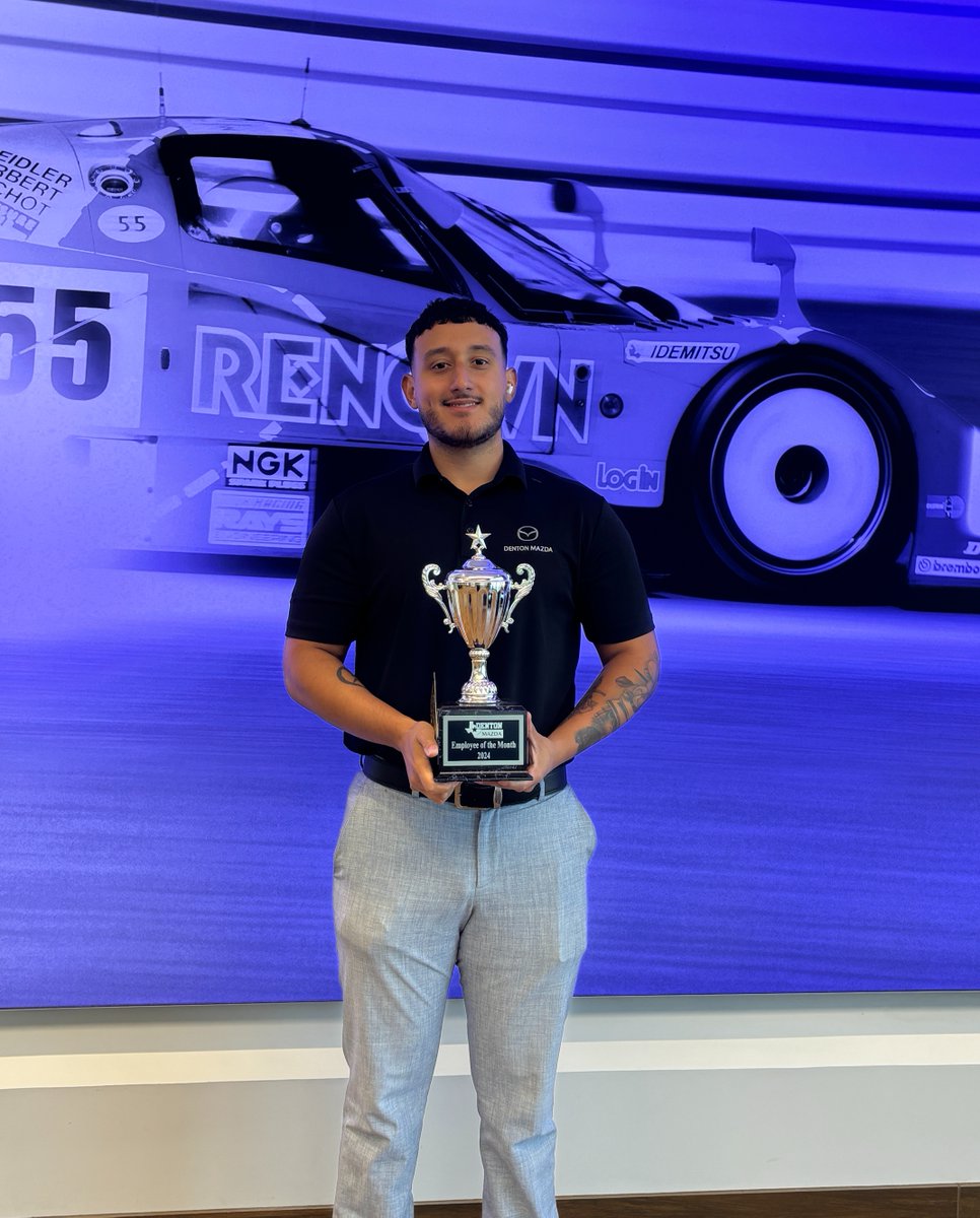 Congratulations to our September Employee of the Month, Miguel Sanchez! 🎉

We’re thrilled to recognize Miguel for his hard work, dedication, and exceptional service here at Denton Mazda.

#EmployeeOfTheMonth #TeamSpotlight #TeamAppreciation